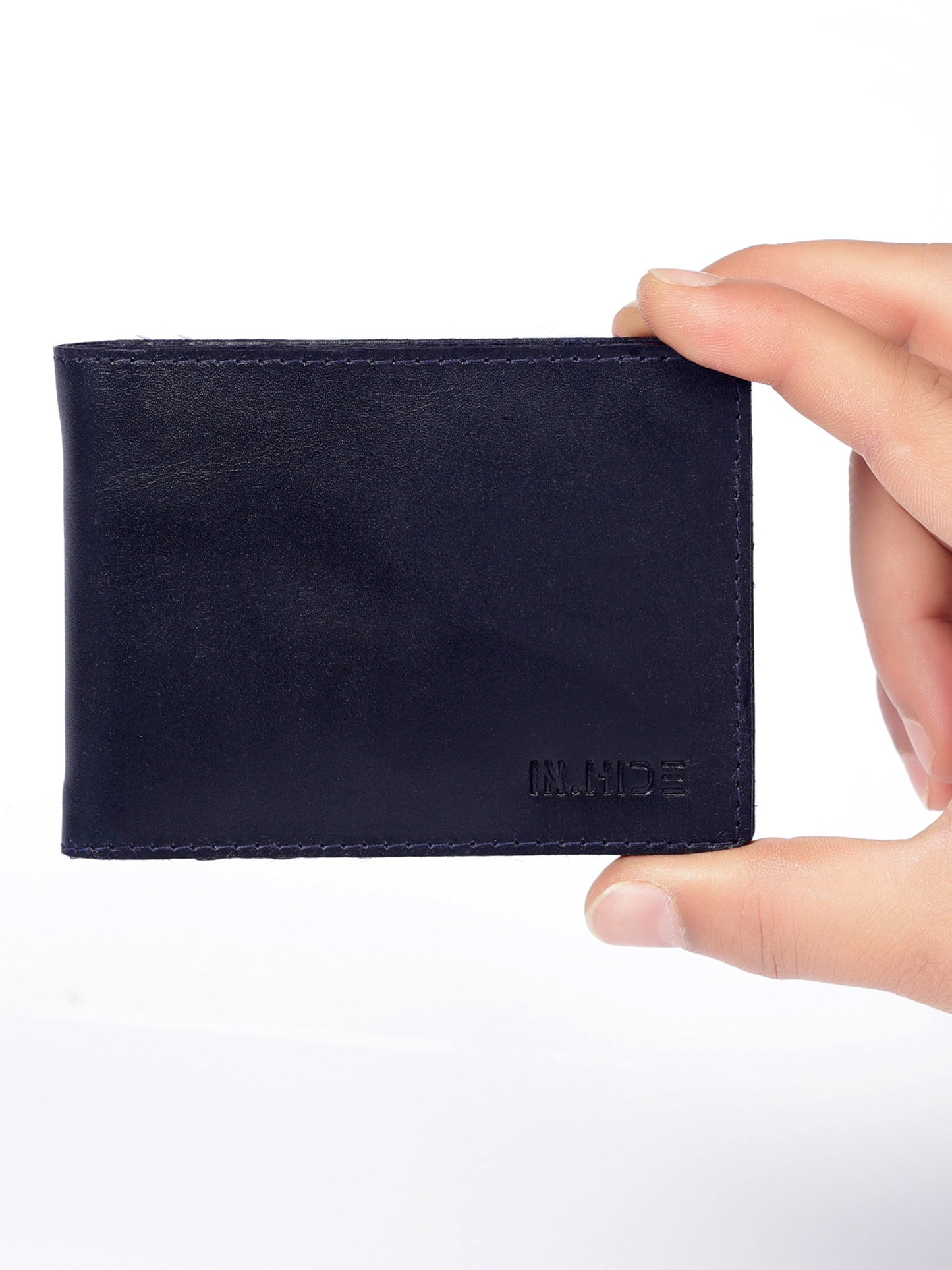 Navy Clamp Wallet