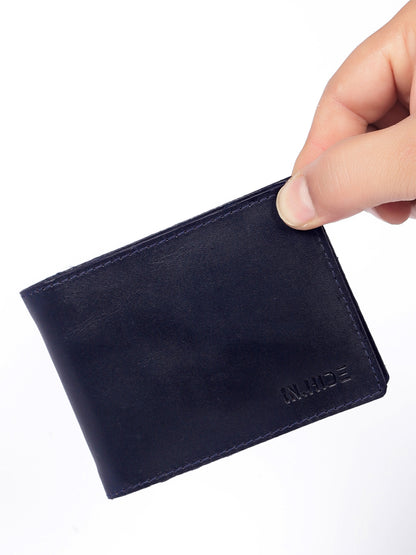 Navy Clamp Wallet